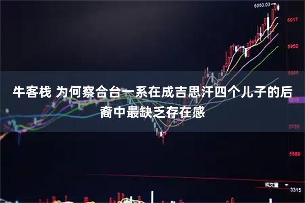 牛客栈 为何察合台一系在成吉思汗四个儿子的后裔中最缺乏存在感