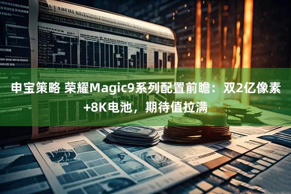 申宝策略 荣耀Magic9系列配置前瞻：双2亿像素+8K电池，期待值拉满