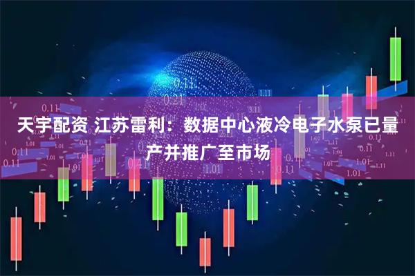 天宇配资 江苏雷利：数据中心液冷电子水泵已量产并推广至市场